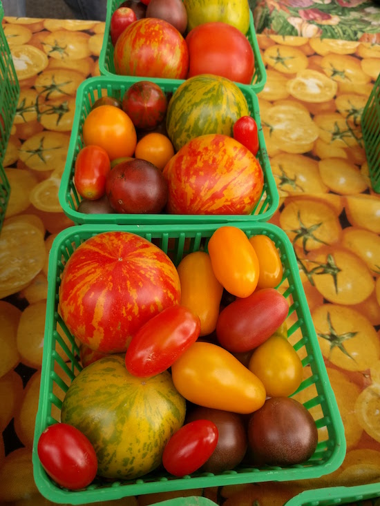 I took this photo at the farmers' market. Yesterday.